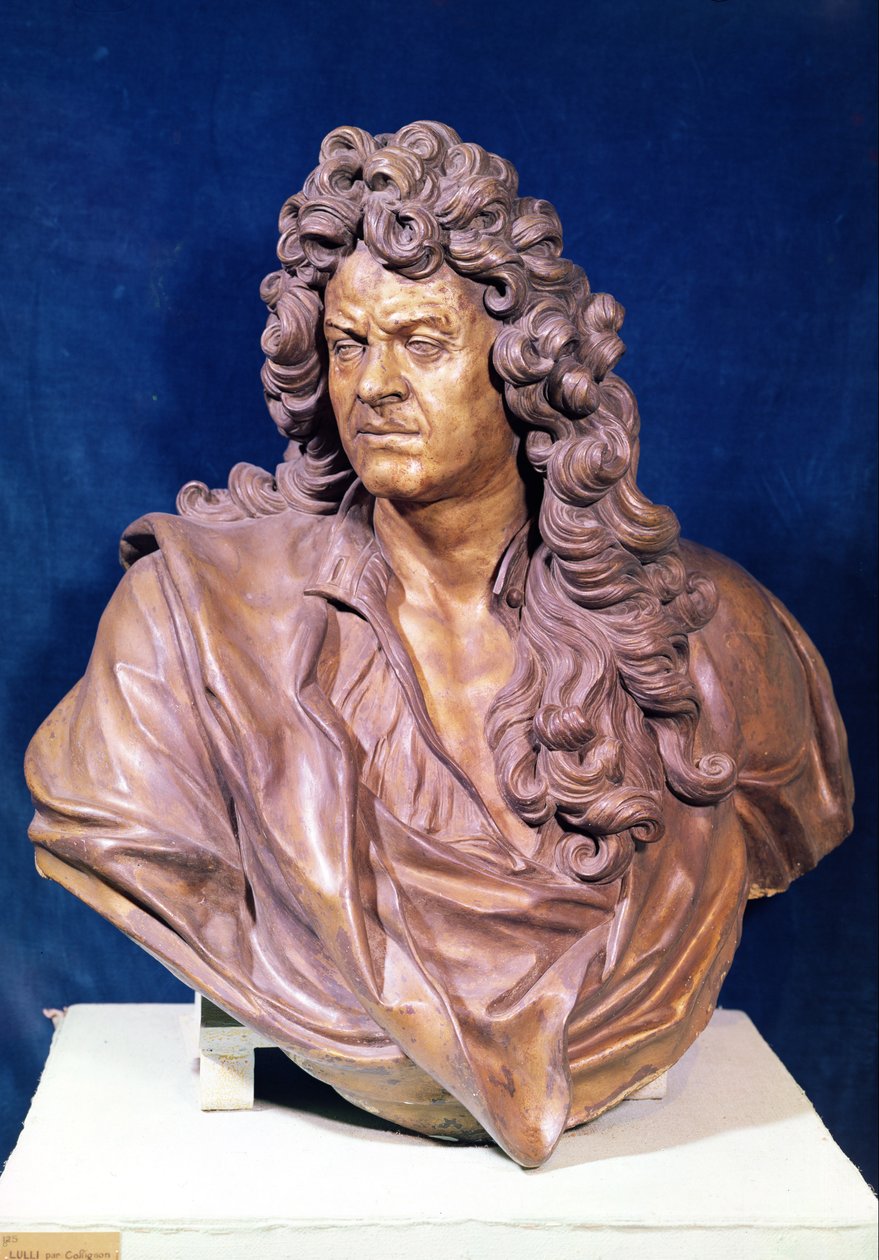 Popiersie Jean Baptiste Lully (1632-87) (brąz) autorstwa Gaspard Collignon