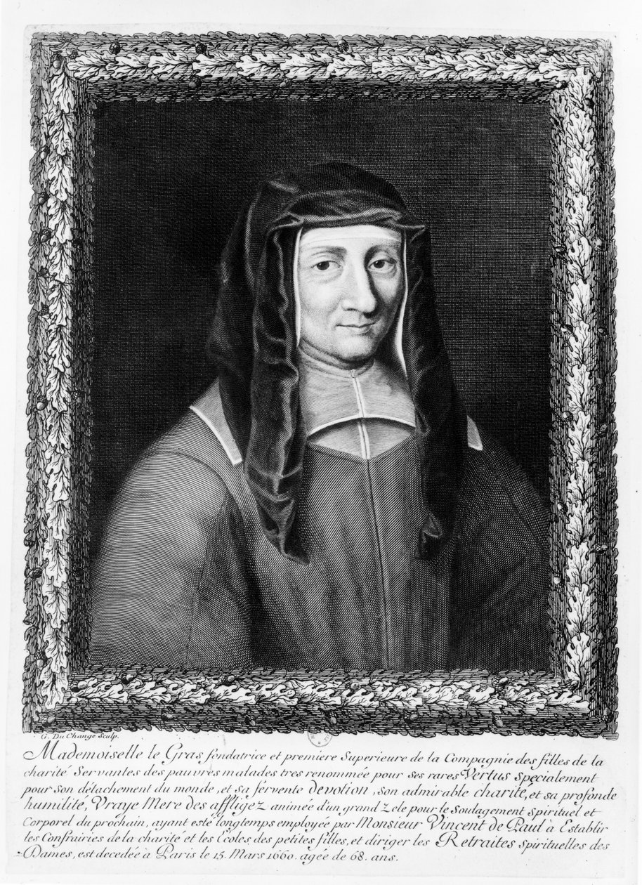 Portret Louise de Marillac autorstwa Gaspard Duchange