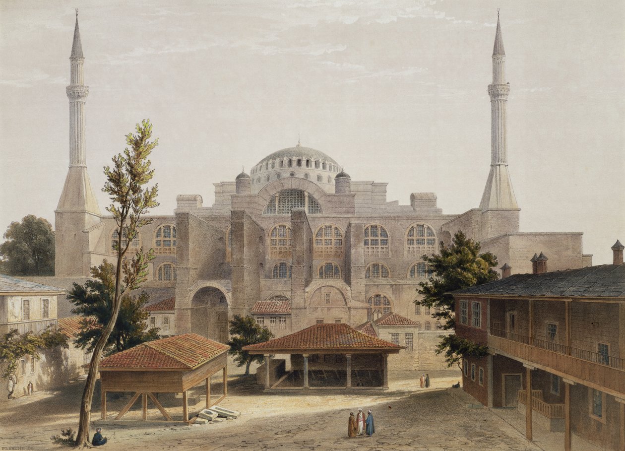 Hagia Sophia, Konstantynopol, wyd. 1852 autorstwa Gaspard Fossati