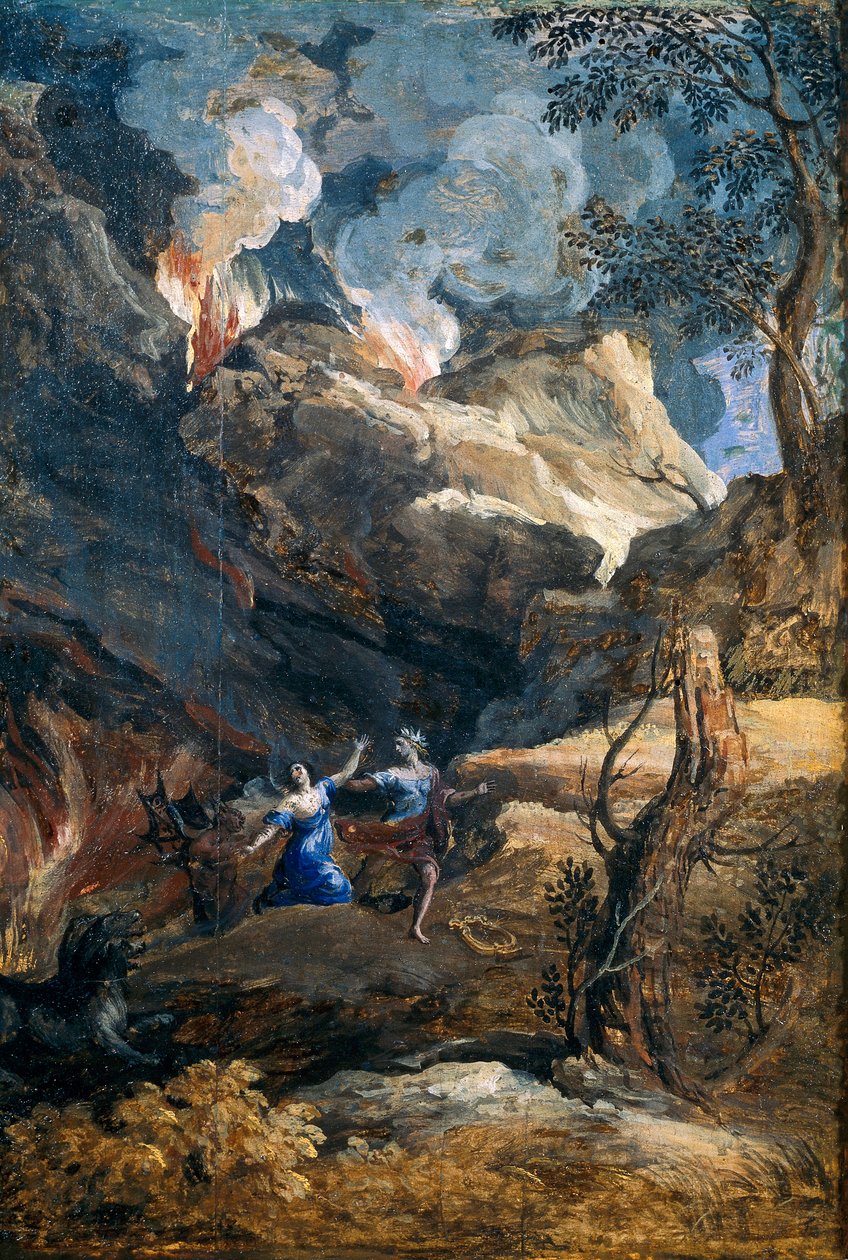 Orfeusz i Eurydyka autorstwa Gaspard Poussin Dughet