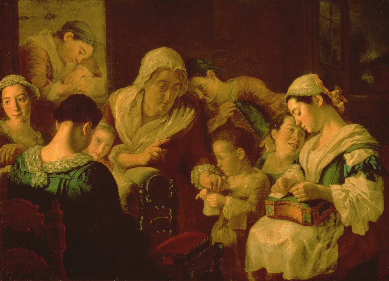 Szkoła robótek ręcznych, 1751-52 autorstwa Gaspare Traversi