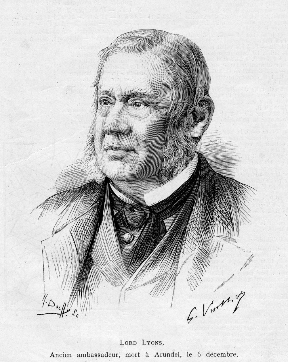 Lord Lyons, 1887 autorstwa Gaston Vuillier