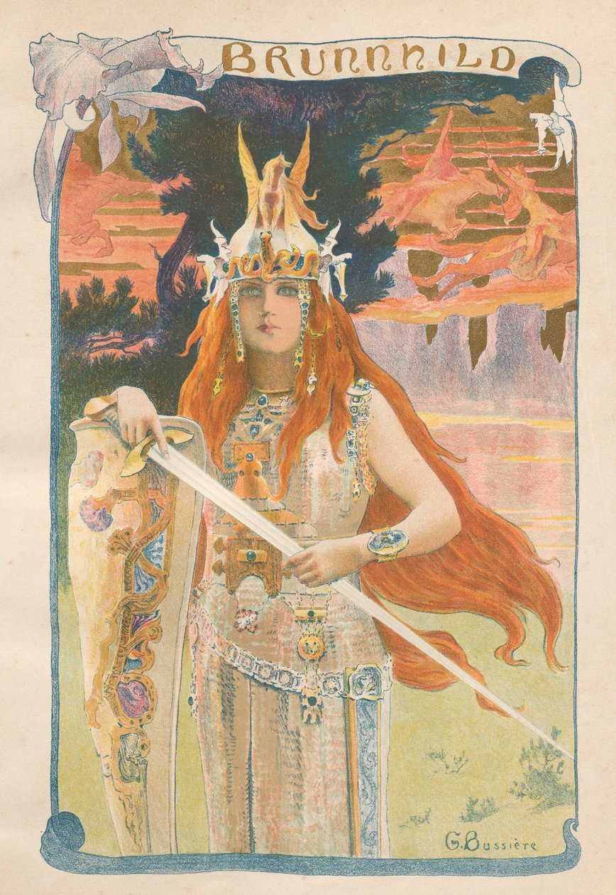 Brunhilda, 1899. autorstwa Gaston Bussiere