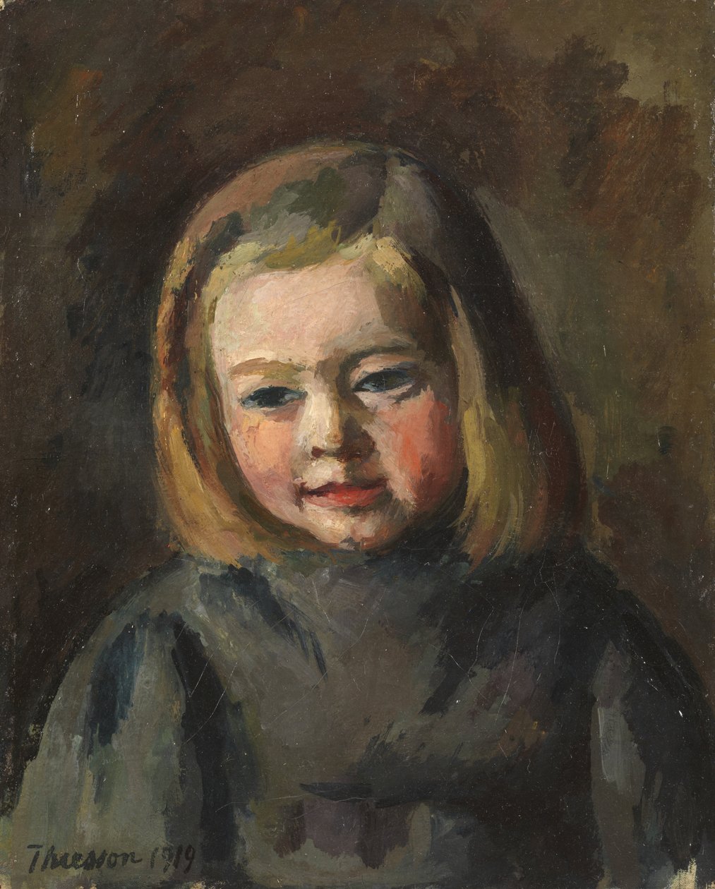Głowa młodej dziewczyny, 1919 autorstwa Gaston Thiesson