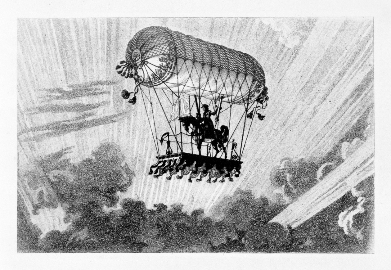 Aerostat, 1887 autorstwa Gaston Tissandier