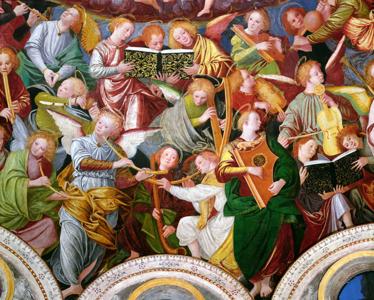 Koncert aniołów, 1534-36 (więcej) (zob. 175762) autorstwa Gaudenzio Ferrari