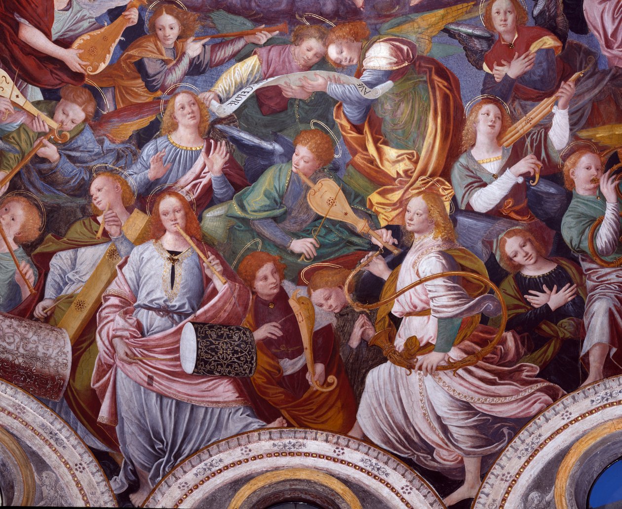 Koncert aniołów, 1534-36 (więcej) (zob. 175762) autorstwa Gaudenzio Ferrari
