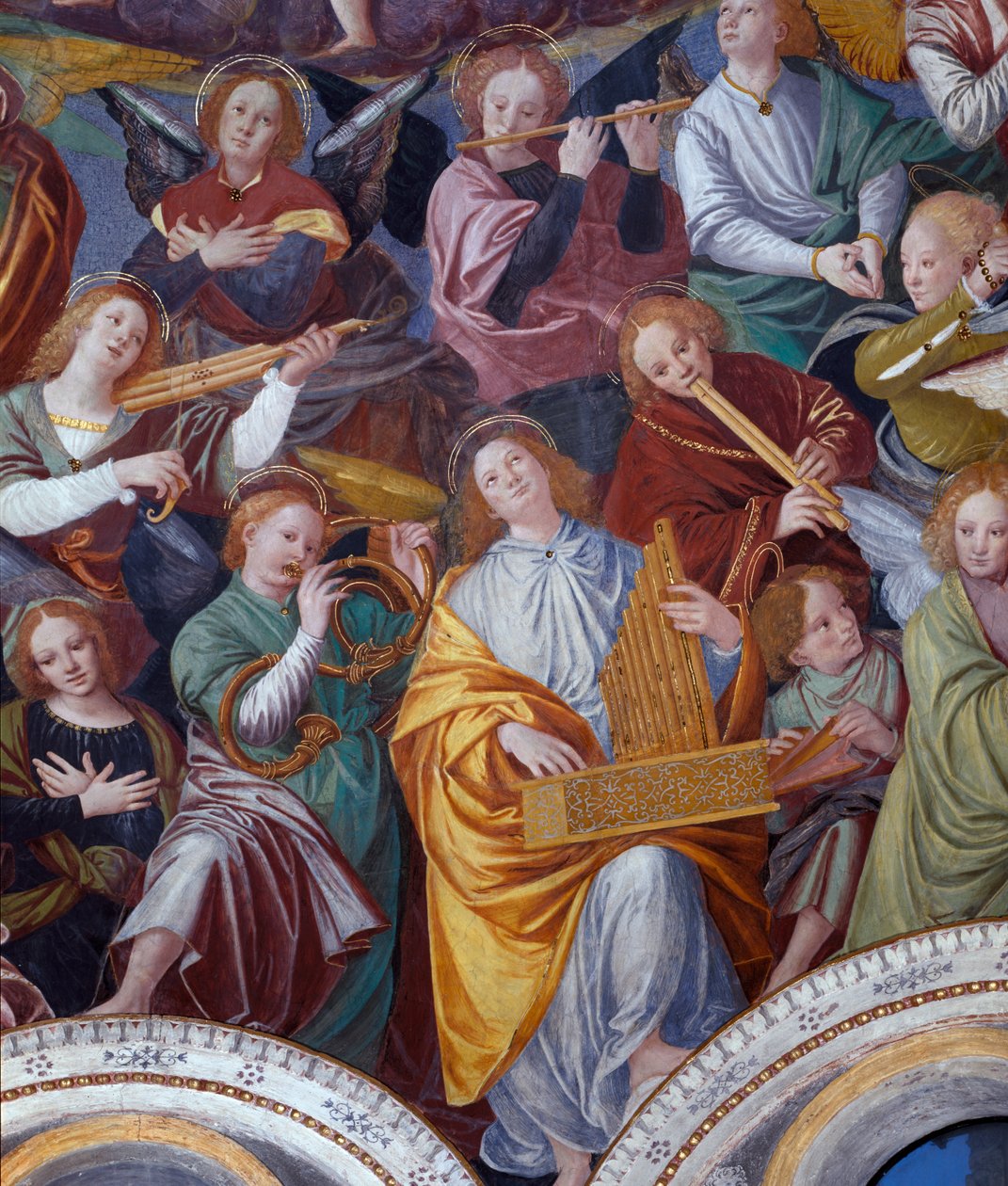 Koncert Aniołów, 1534-36 (detal) (zob. 175762) autorstwa Gaudenzio Ferrari