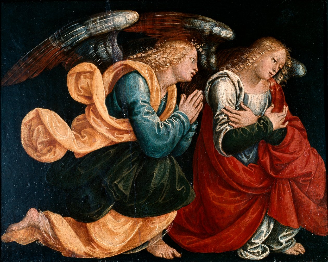Modlące się anioły, Gaudenzio Ferrari (ca 1470-1546) autorstwa Gaudenzio Ferrari