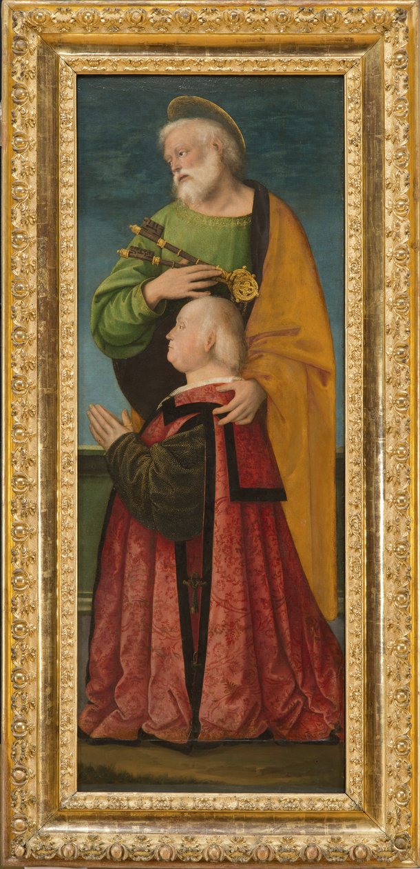 Św. Piotr i darczyńca, ok.1517-18 autorstwa Gaudenzio Ferrari