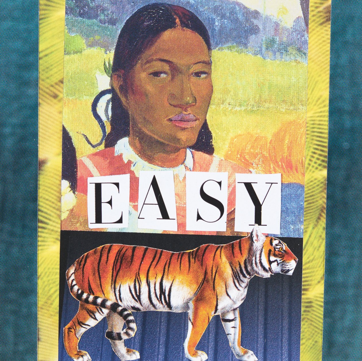 Easy Tiger, 2019 (kolaż) autorstwa Genevieve French