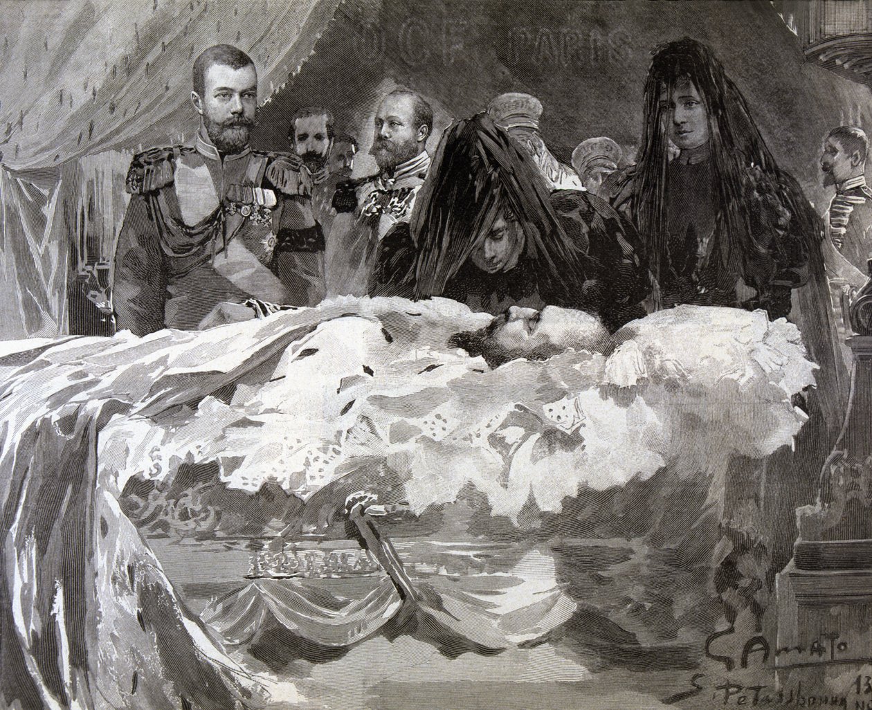 Śmierć cara Aleksandra III, listopad 1894. autorstwa Gennaro Amato
