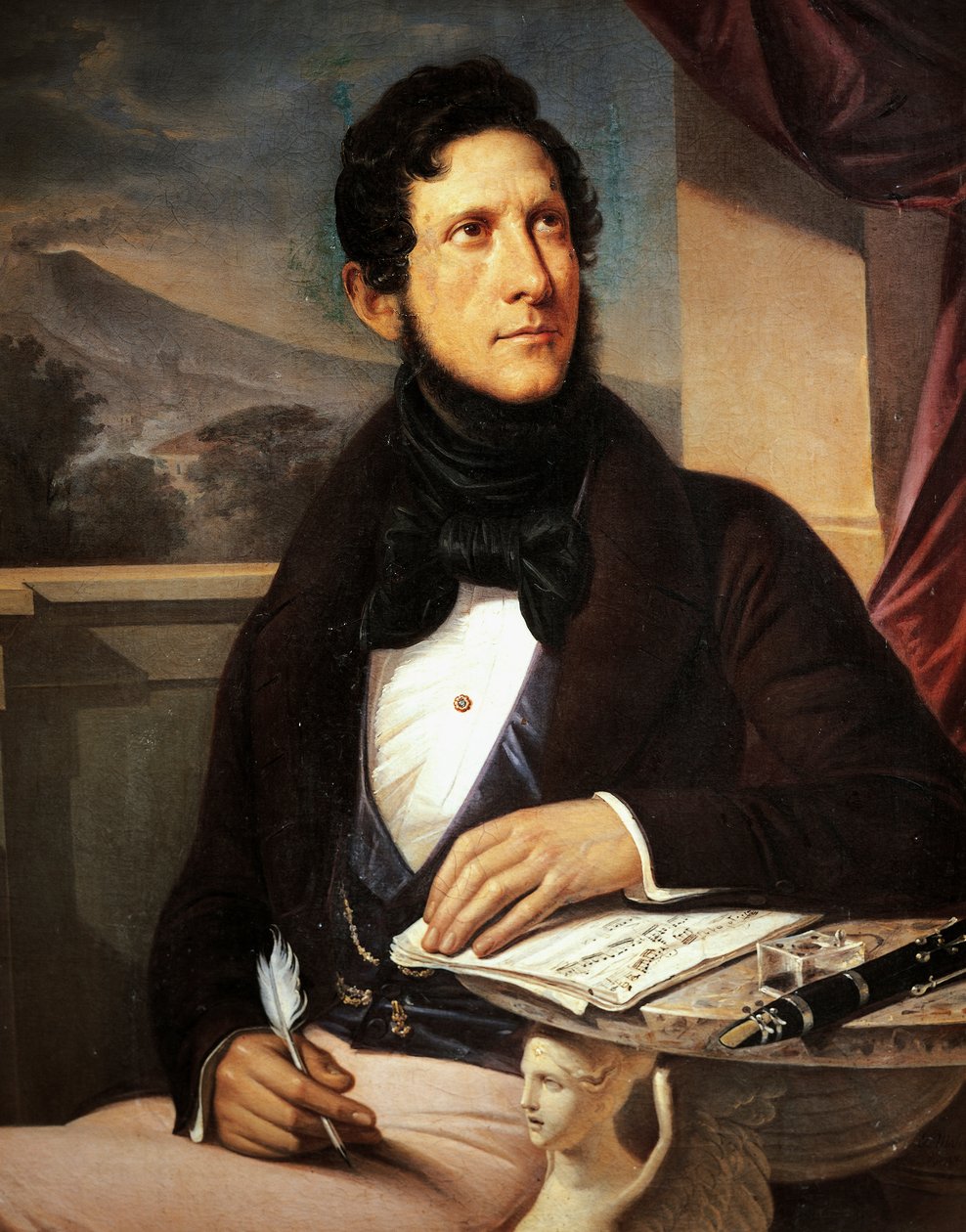 Portret Gaetano Donizettiego (Bergamo autorstwa Gennaro Ruo