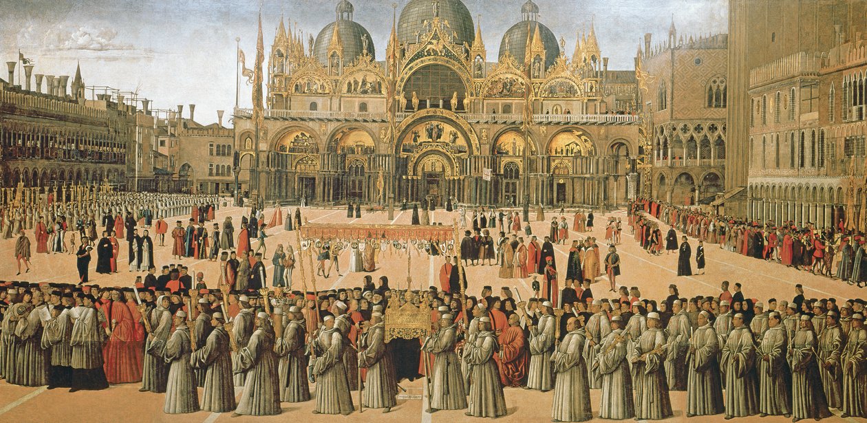 Procesja na Placu św. Marka, 1496 autorstwa Gentile Bellini