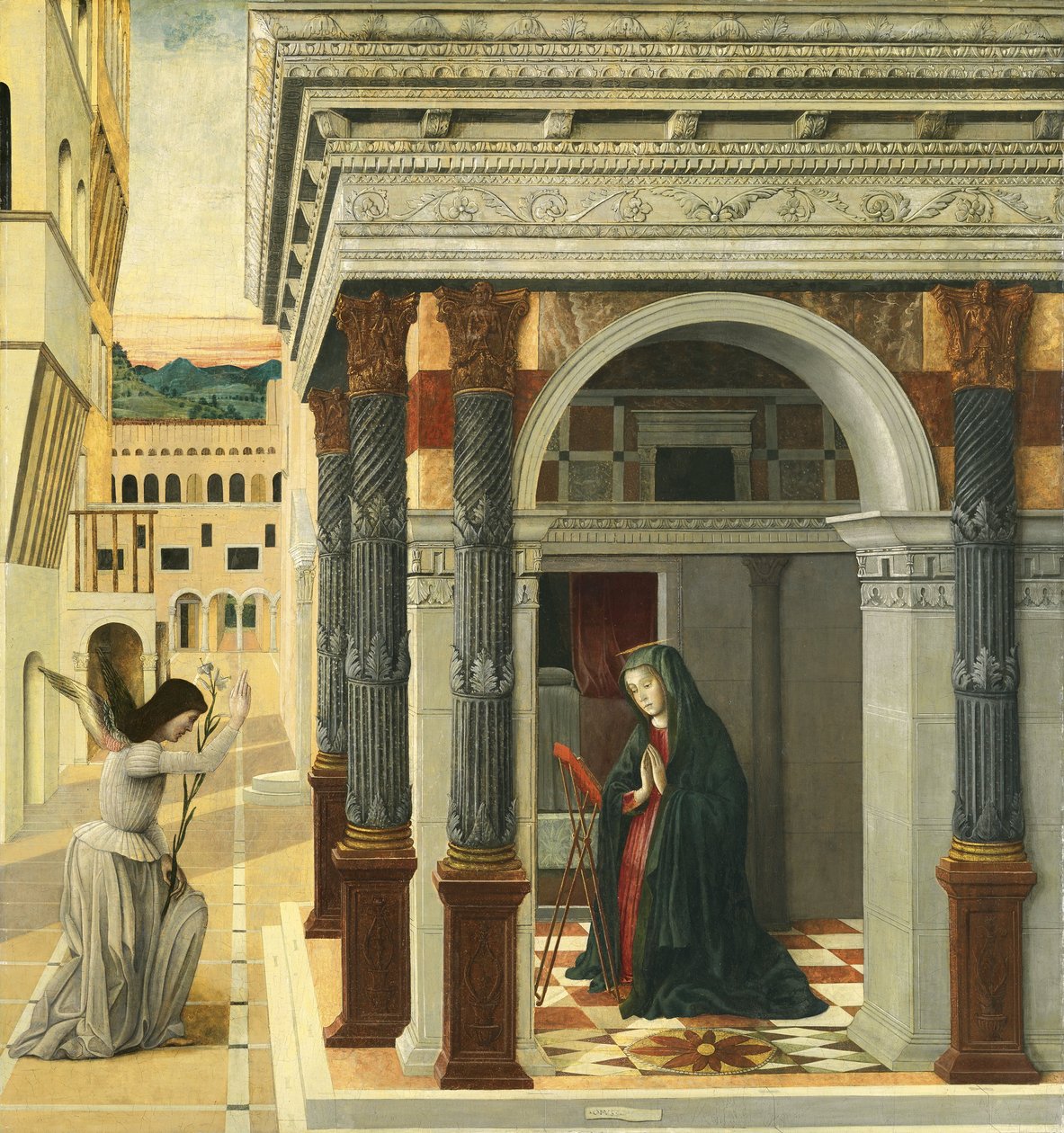 Zwiastowanie autorstwa Gentile Bellini