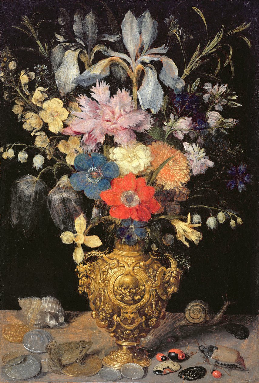Martwa natura z kwiatami, ok. 1604 autorstwa Georg Flegel