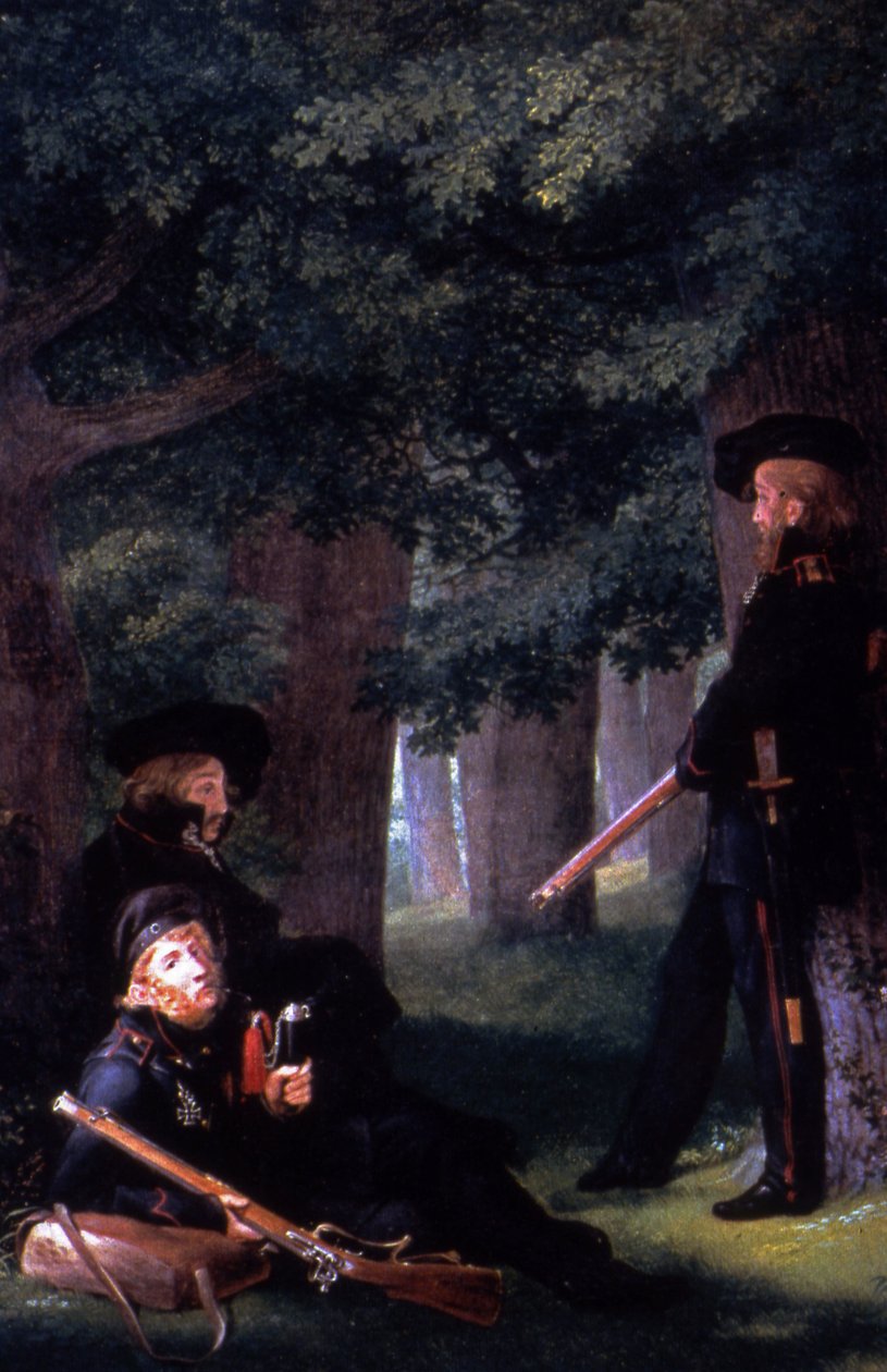 Na placówkach autorstwa Georg Friedrich Kersting