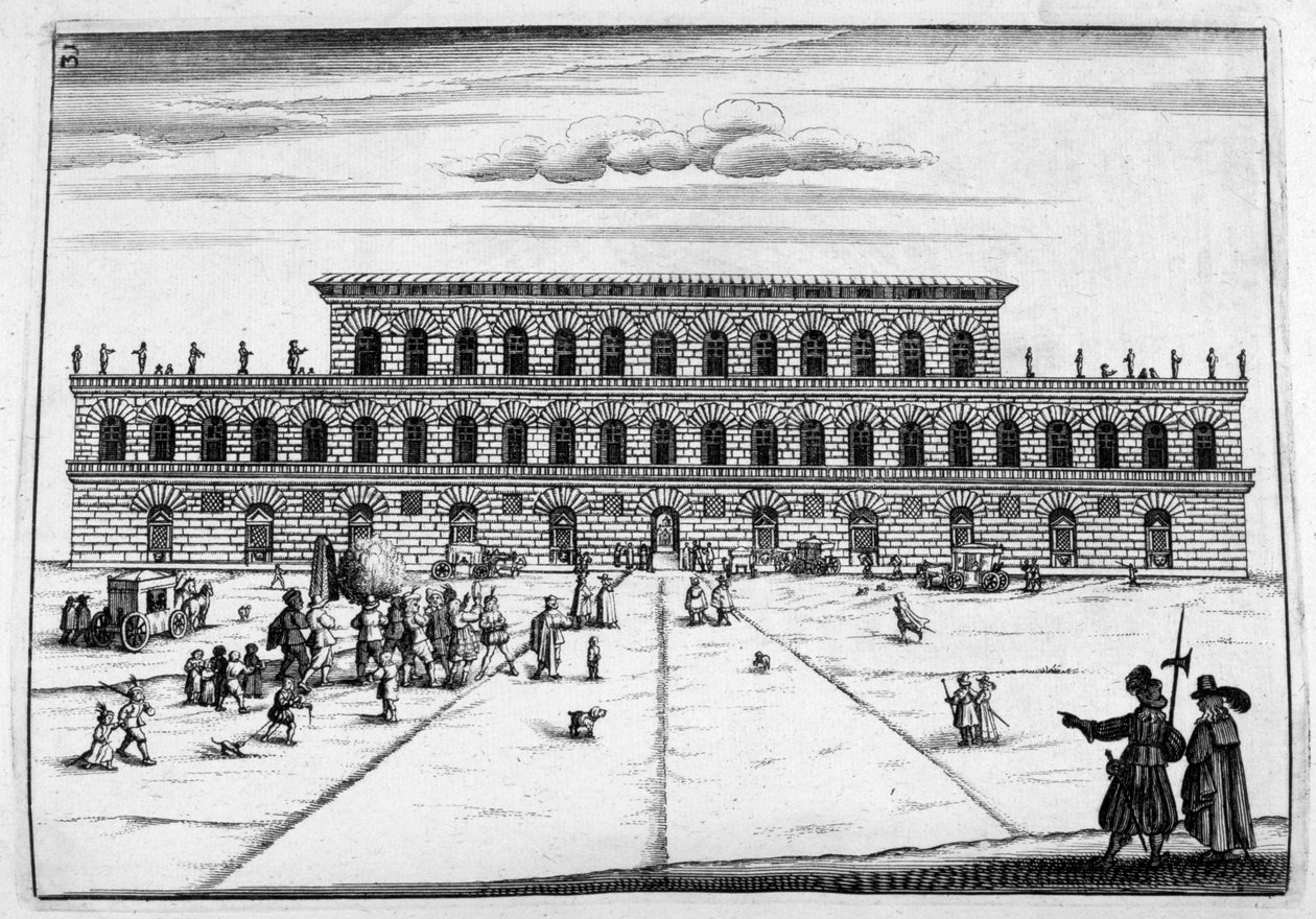Projekt zamku, 1664 autorstwa Georg Andreas Bockler
