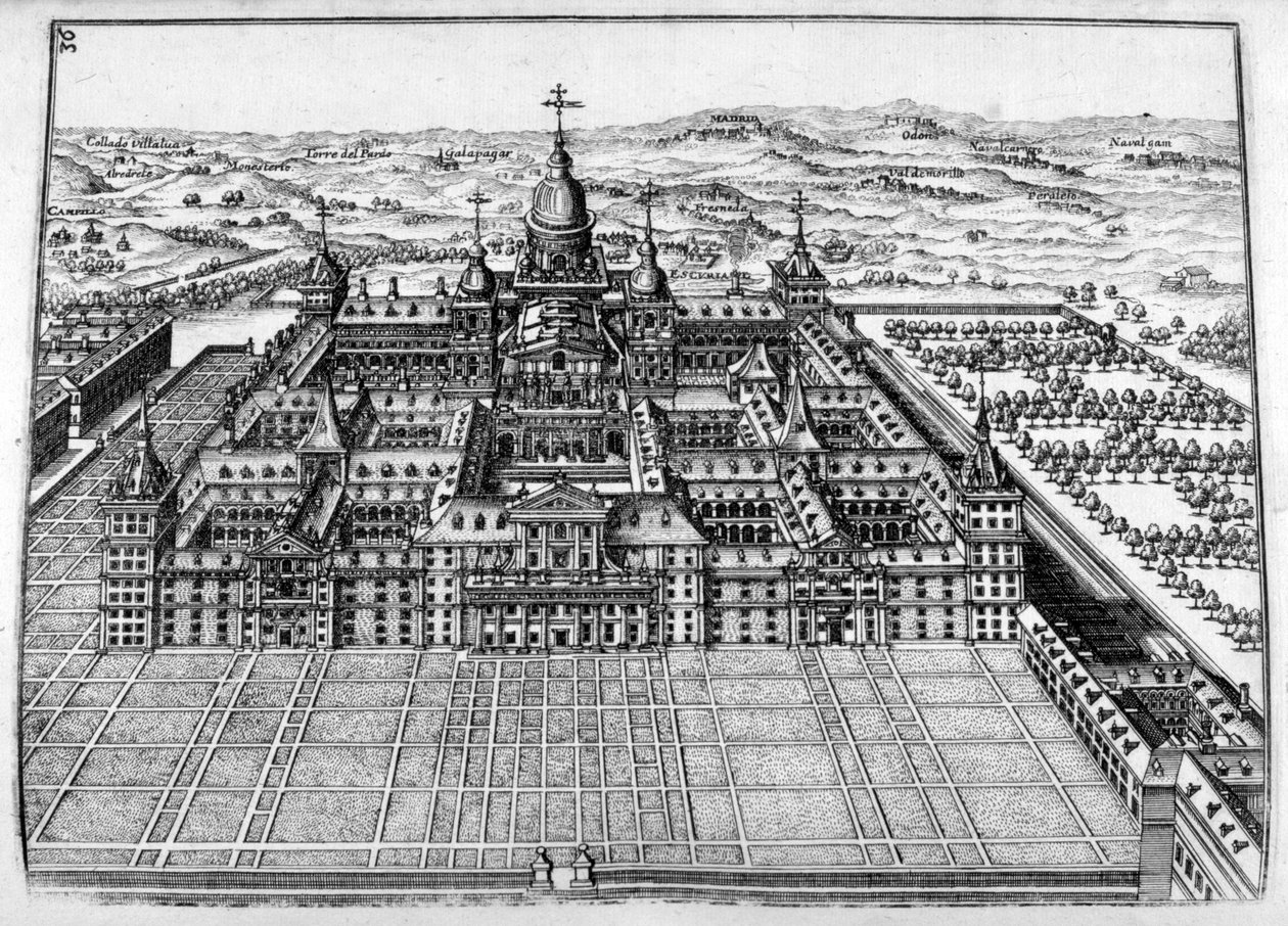 Projekt zamku, 1664 autorstwa Georg Andreas Bockler