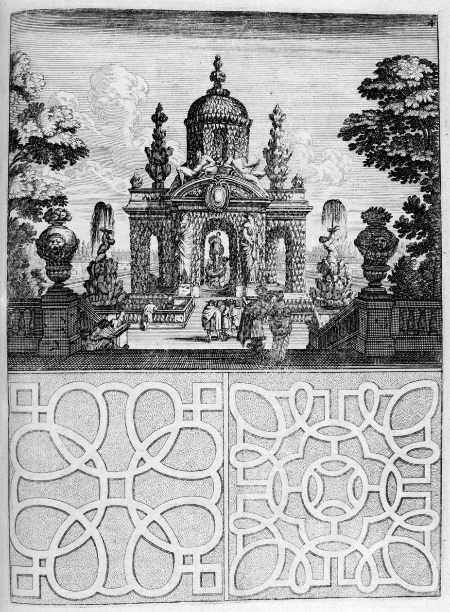 Projekt domu i ogrodu, 1664 autorstwa Georg Andreas Bockler