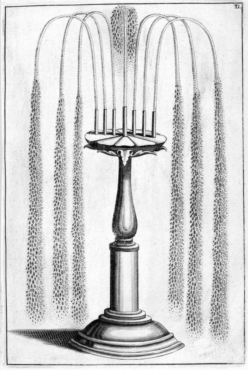 Ozdobny projekt fontanny, 1664 autorstwa Georg Andreas Bockler