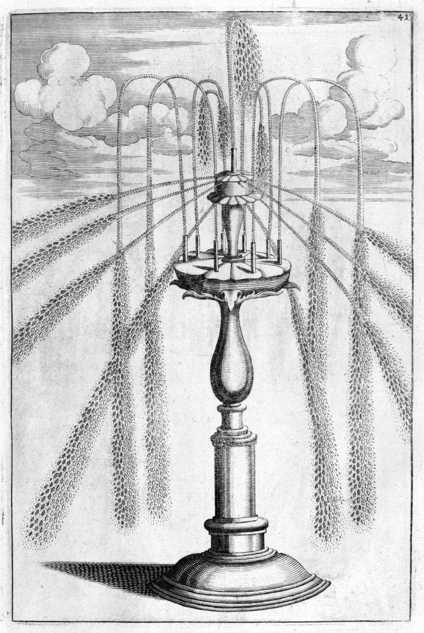 Ozdobny projekt fontanny, 1664 autorstwa Georg Andreas Bockler