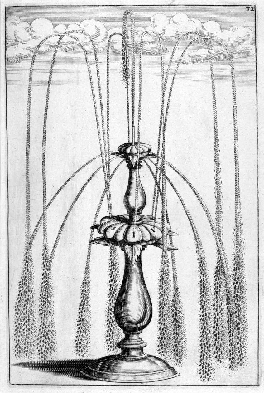 Ozdobny projekt fontanny, 1664 autorstwa Georg Andreas Bockler