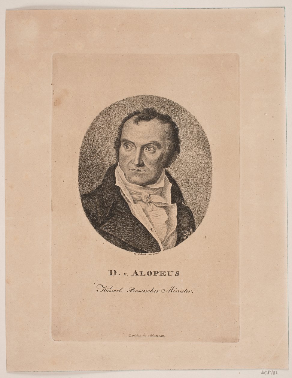 Dawid Alopeusz autorstwa Georg Christian Schule