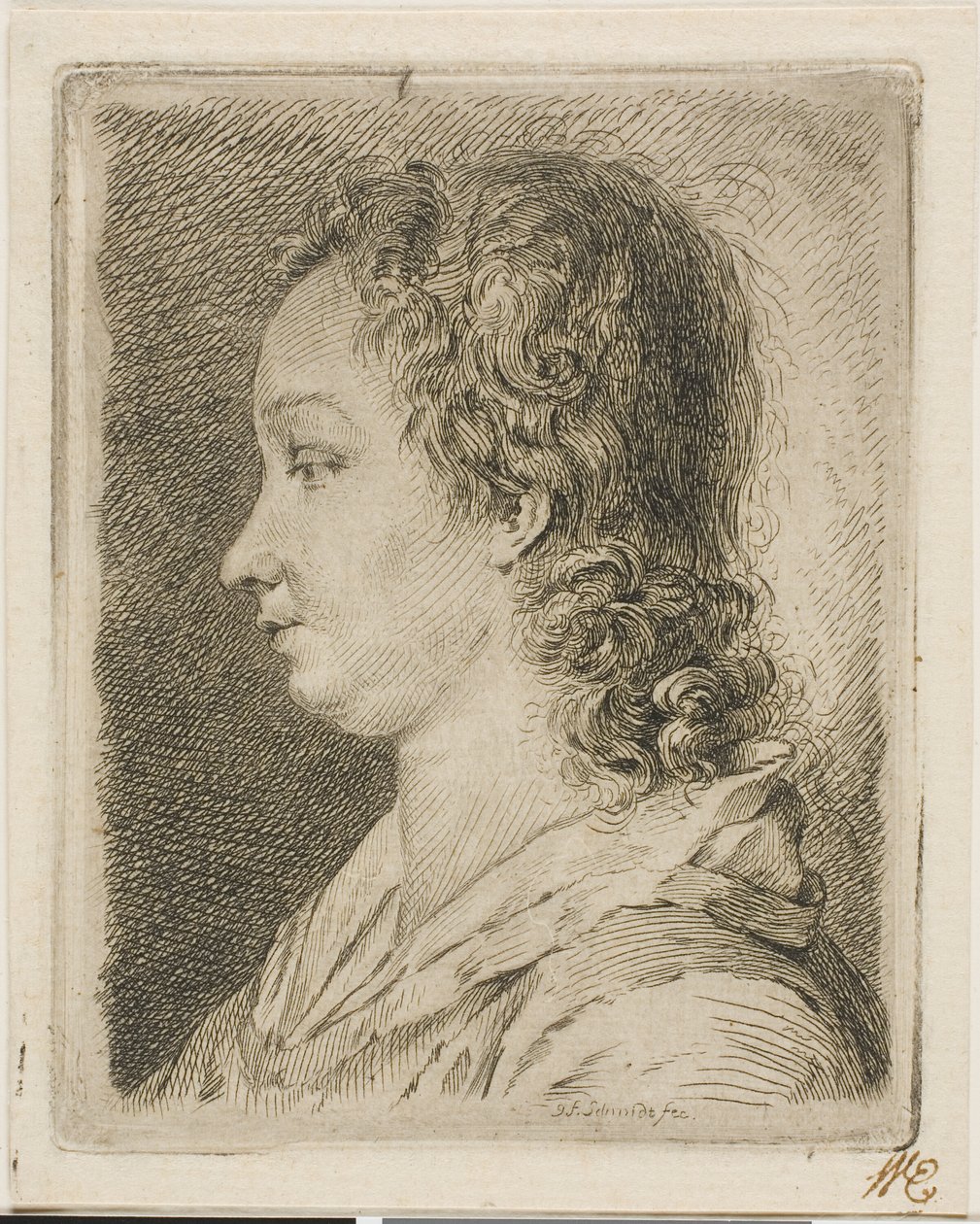 Madame Schmidt (żona artysty) autorstwa Georg Friedrich Schmidt