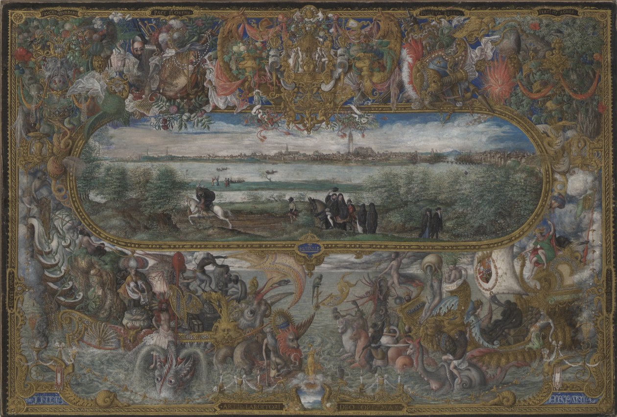 Widok Sewilli, 1573 autorstwa Georg Hoefnagel