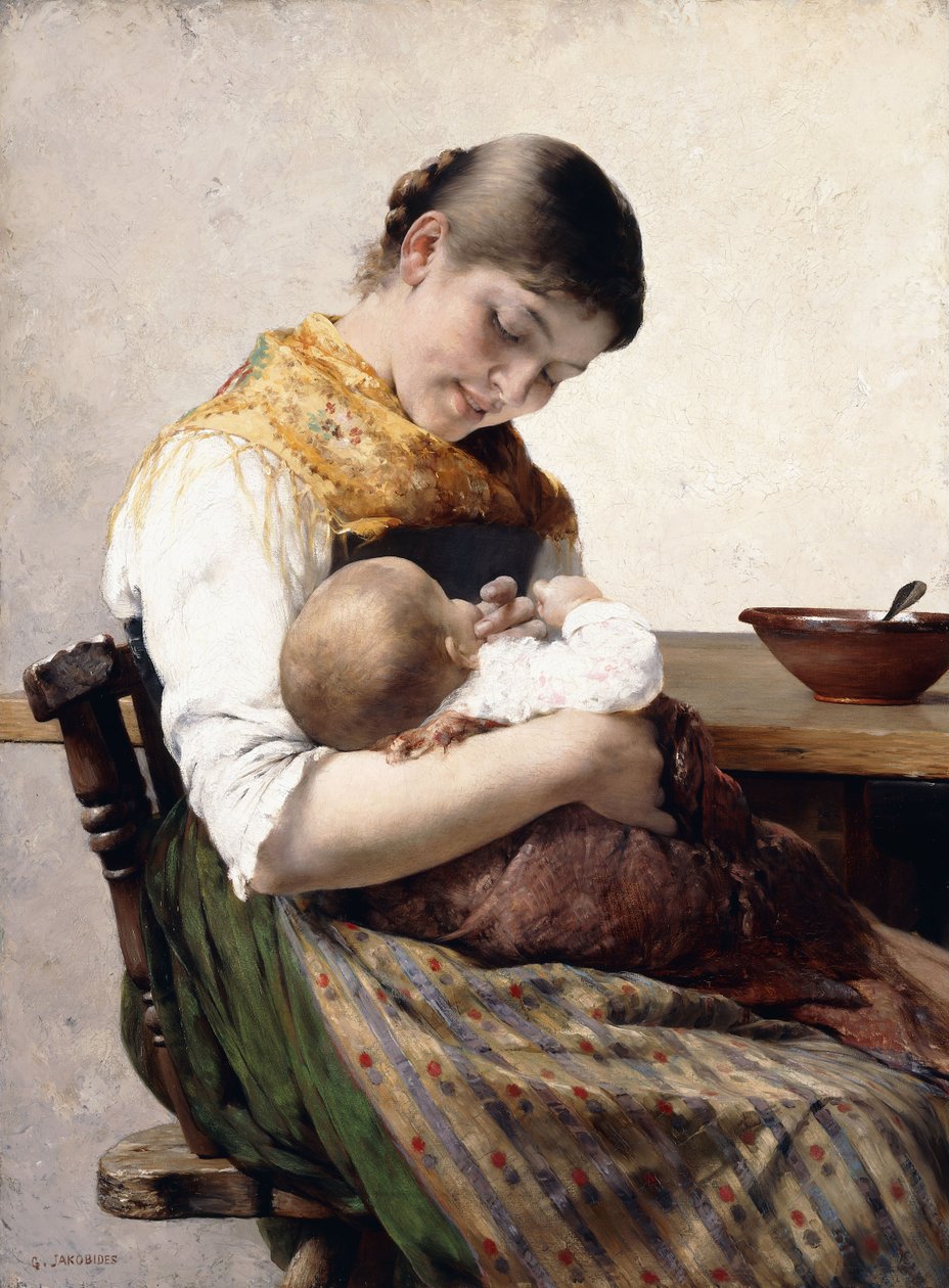 Matka i dziecko autorstwa Georg Jacobides