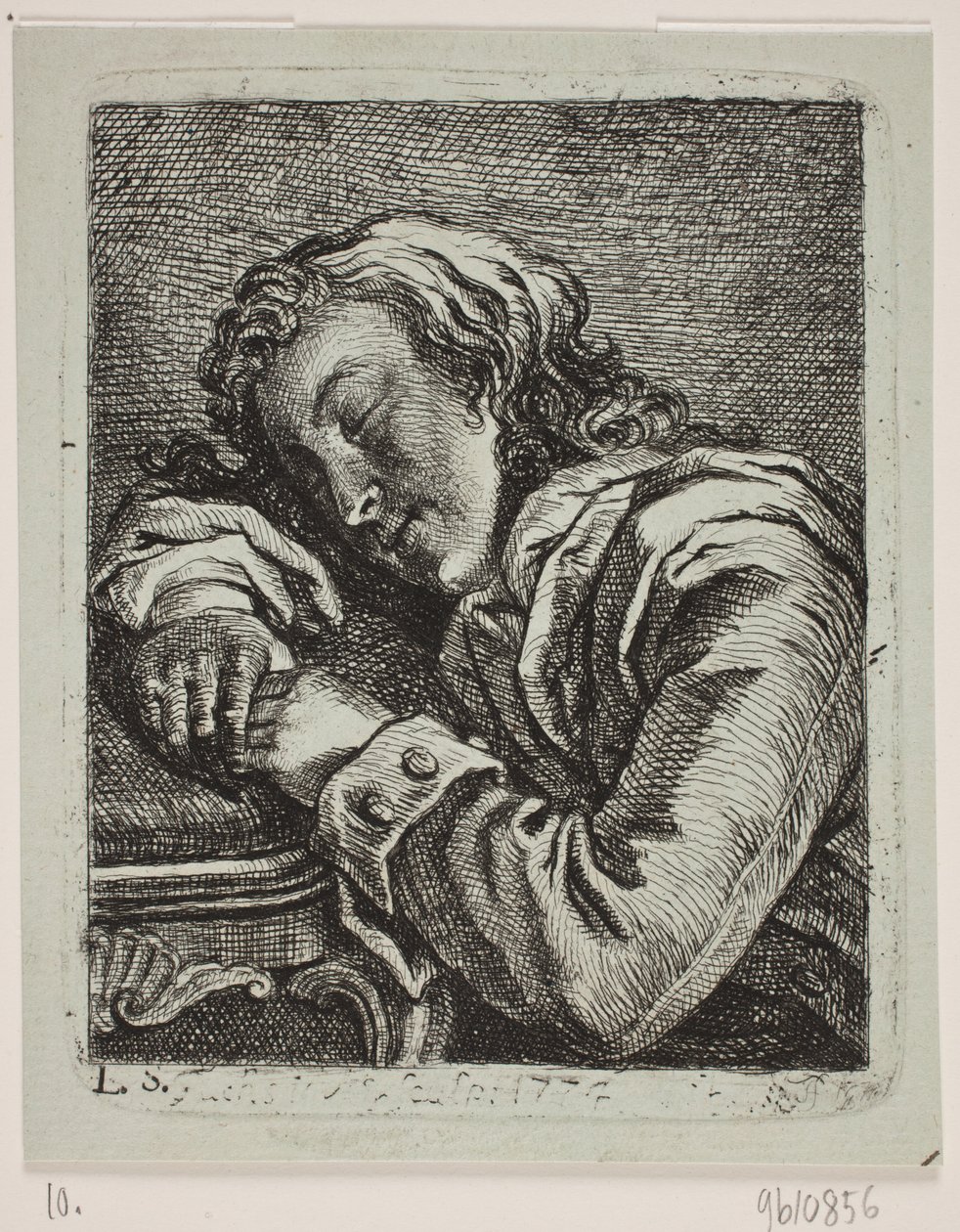 Śpiący mężczyzna autorstwa Georg Mathias Fuchs