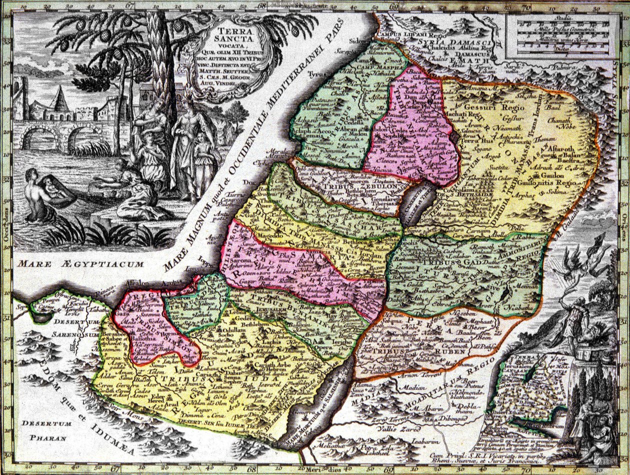 Ziemia Święta (Palestyna) autorstwa Georg Matthäus Seutter
