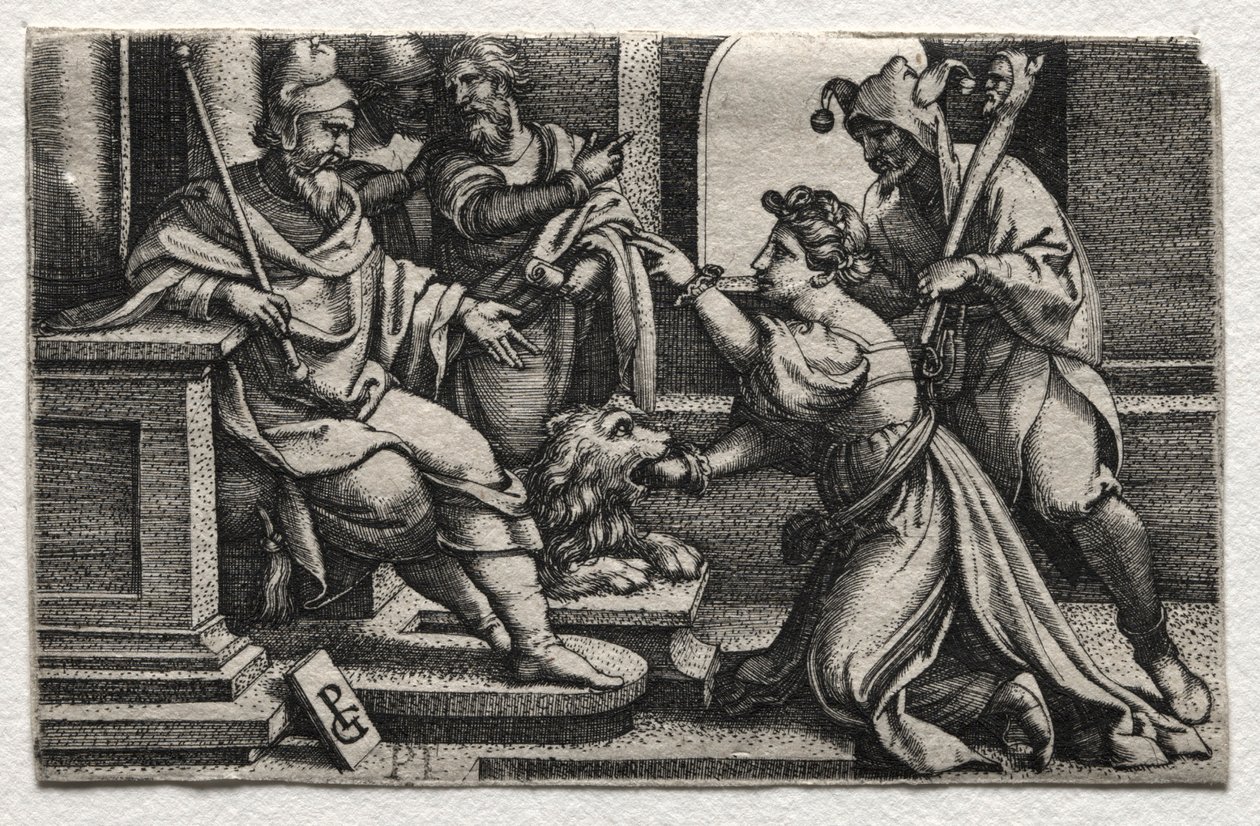 Usta Prawdy autorstwa Georg Pencz