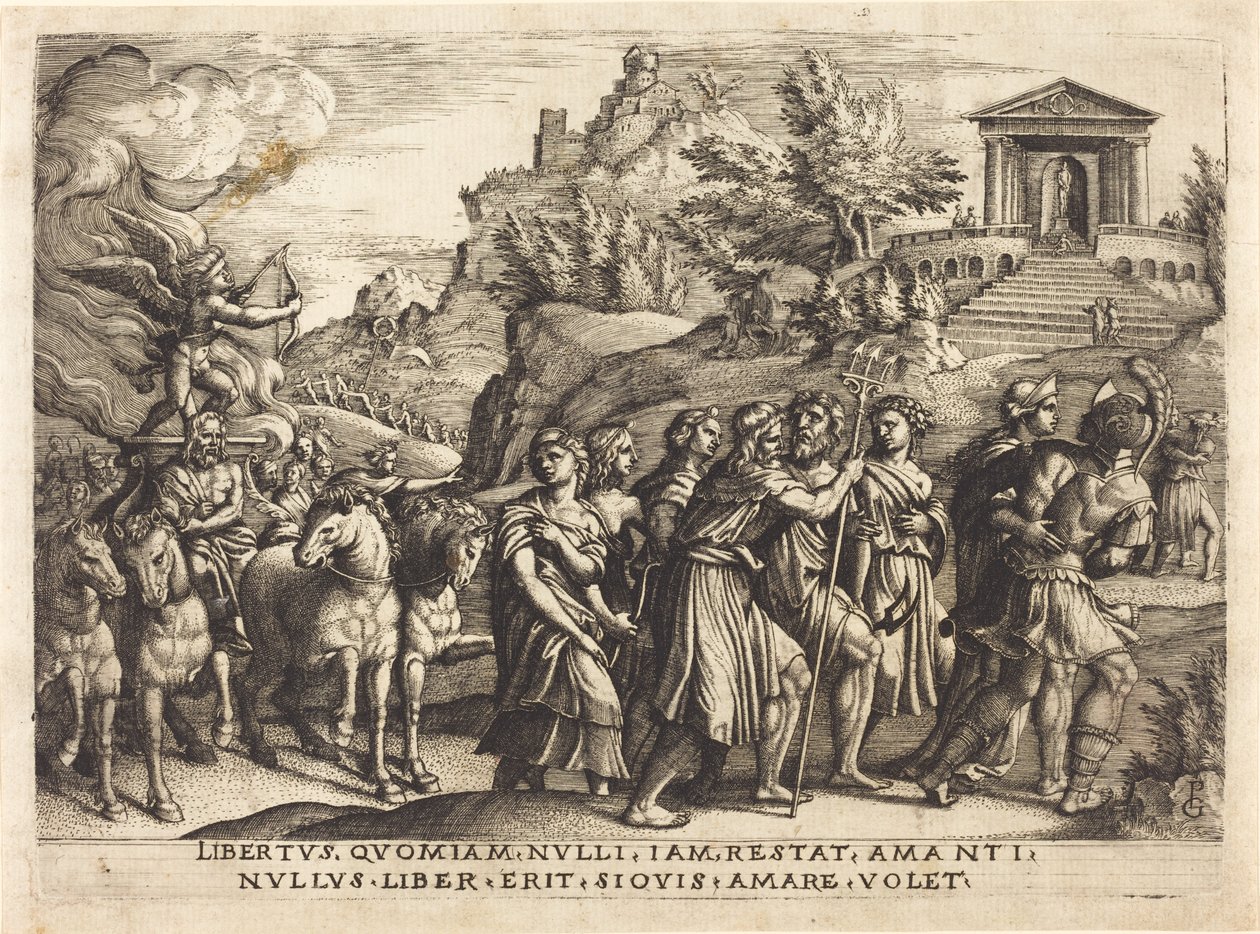 Triumf miłości autorstwa Georg Pencz