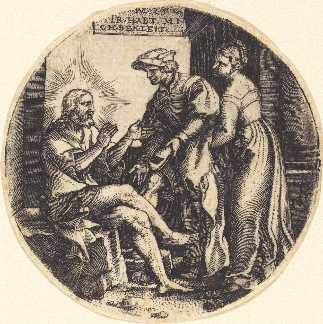 Ubrać nagich autorstwa Georg Pencz