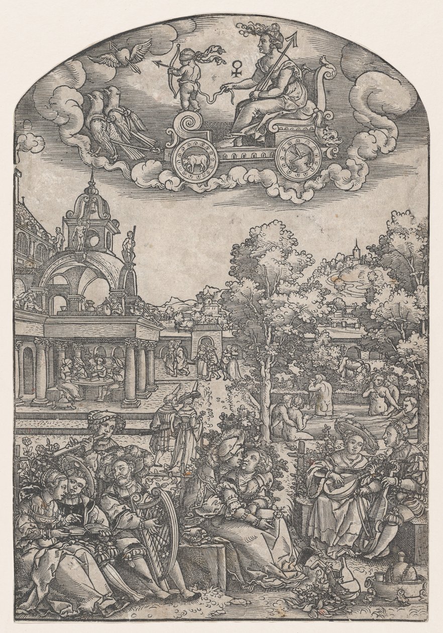 Wenus z Siedmiu Planet. autorstwa Georg Pencz