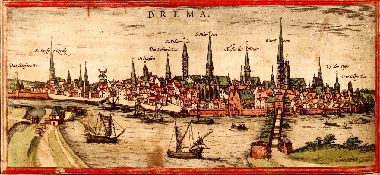 Brema autorstwa Georg and Hogenberg Franz (1535 90) Braun