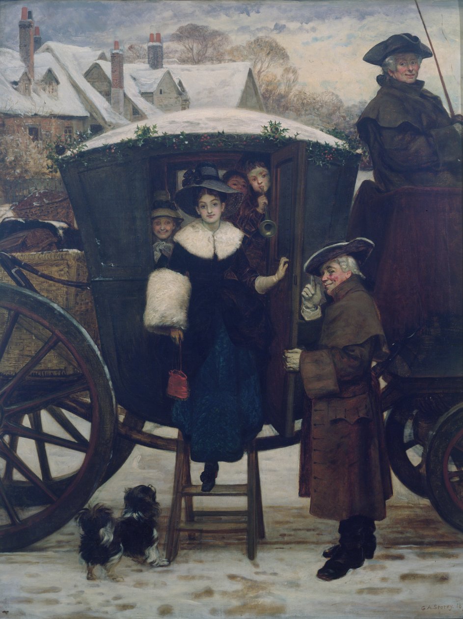 Świąteczne wizyty babci autorstwa George Adolphus Storey