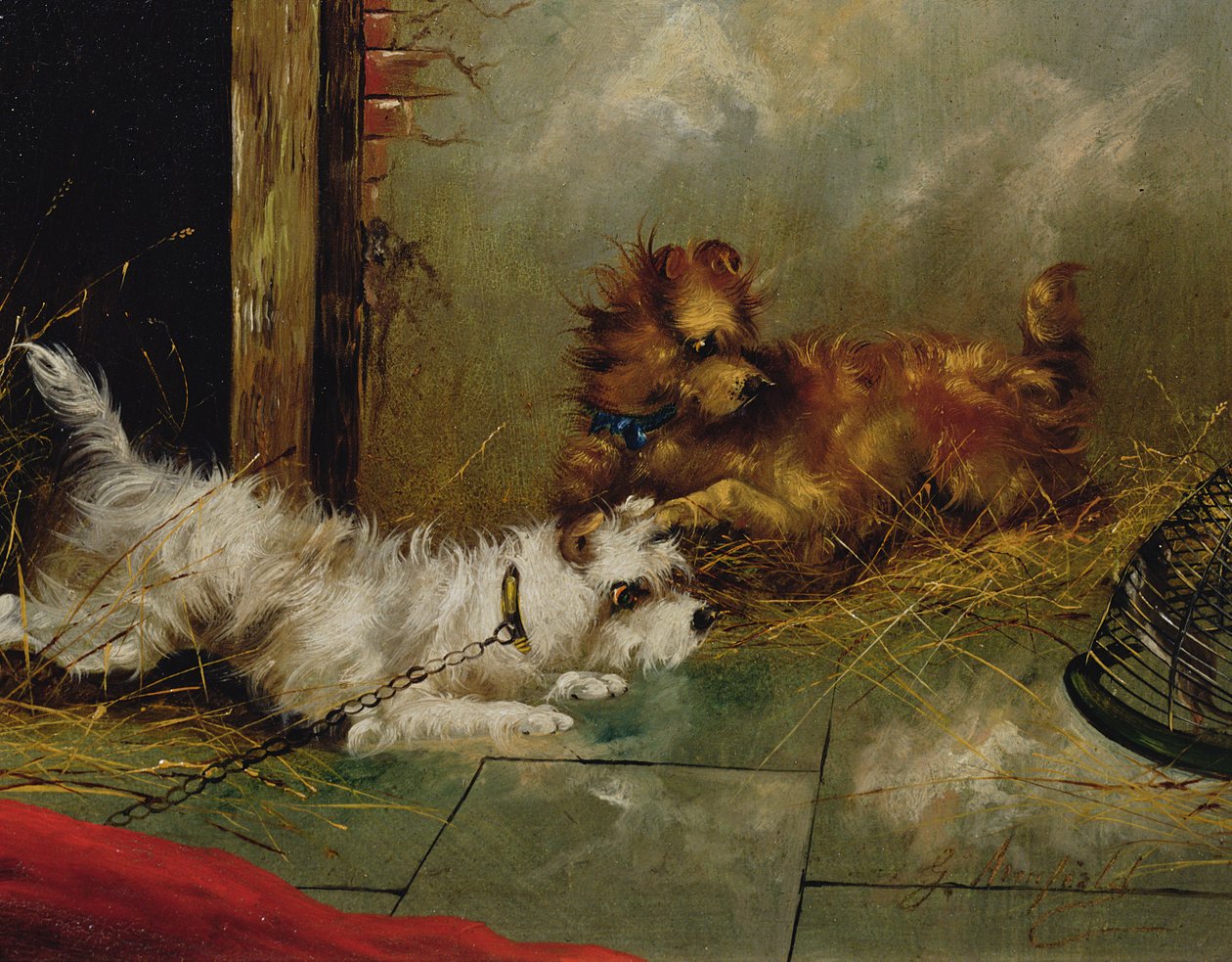 Teriery bawiące się autorstwa George Armfield