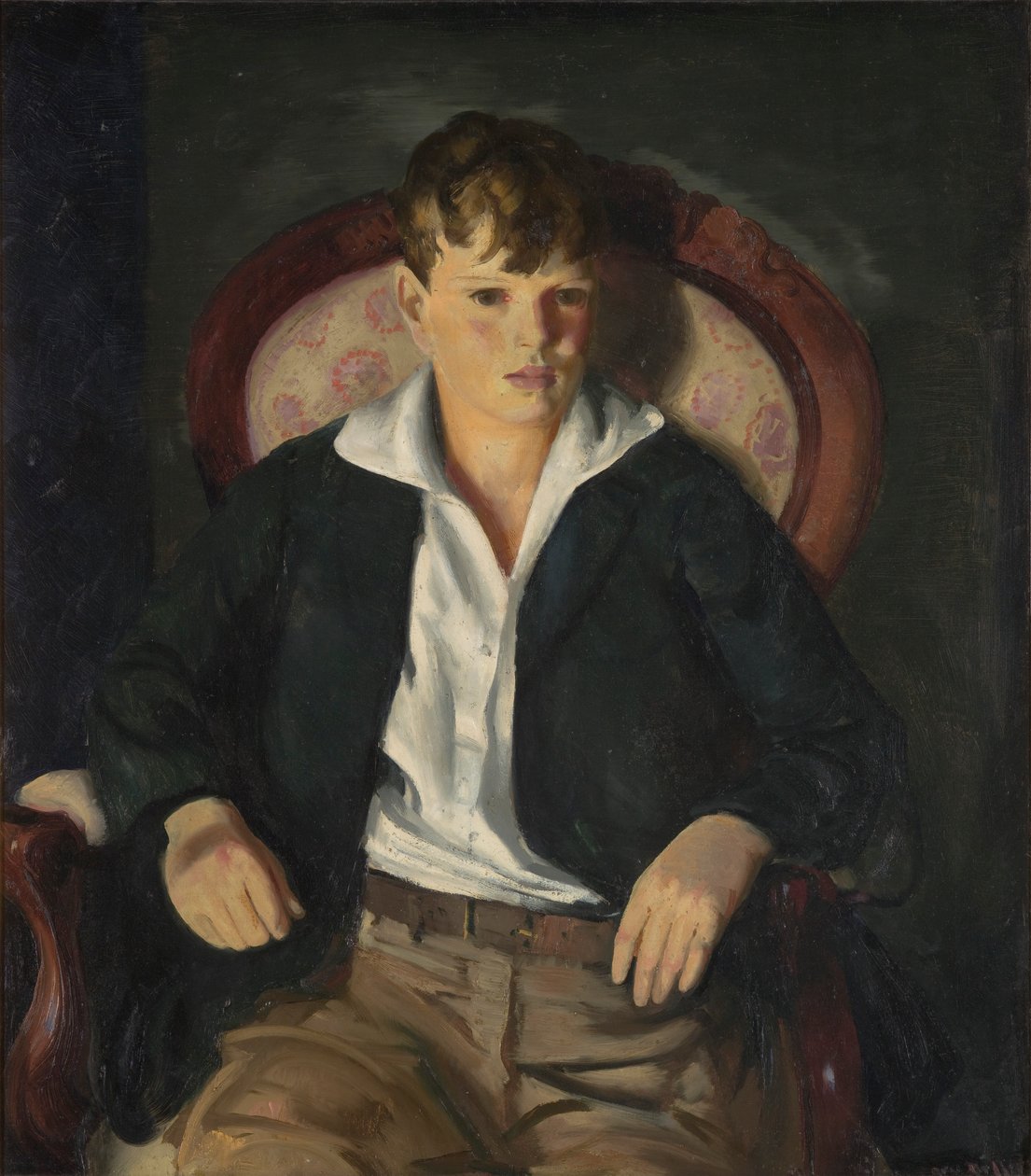 Portret chłopca / Meredith Hare autorstwa George Wesley Bellows