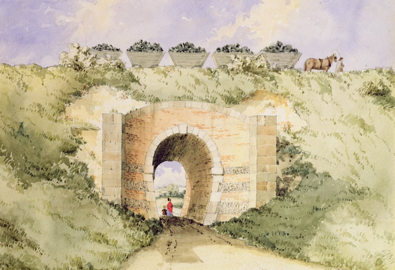 Grand Surrey Iron Railway (wc na papierze) autorstwa George Buchanan Wollaston