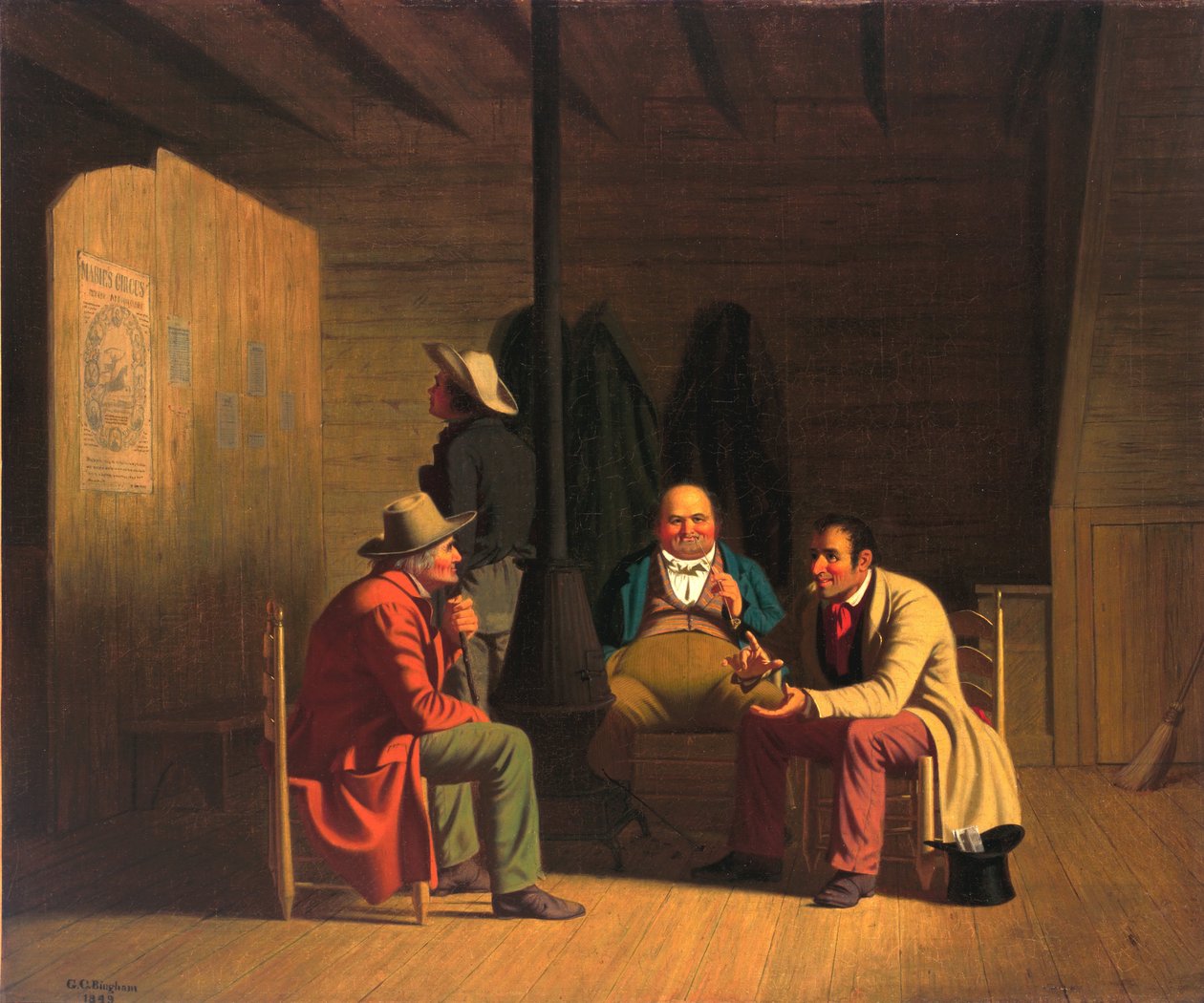 Krajowy polityk autorstwa George Caleb Bingham