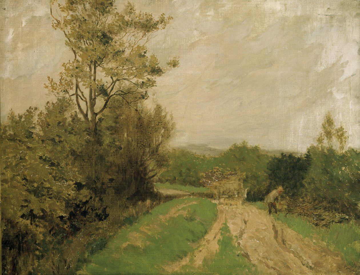 Scena na Otmoor, 1912 autorstwa George Carline