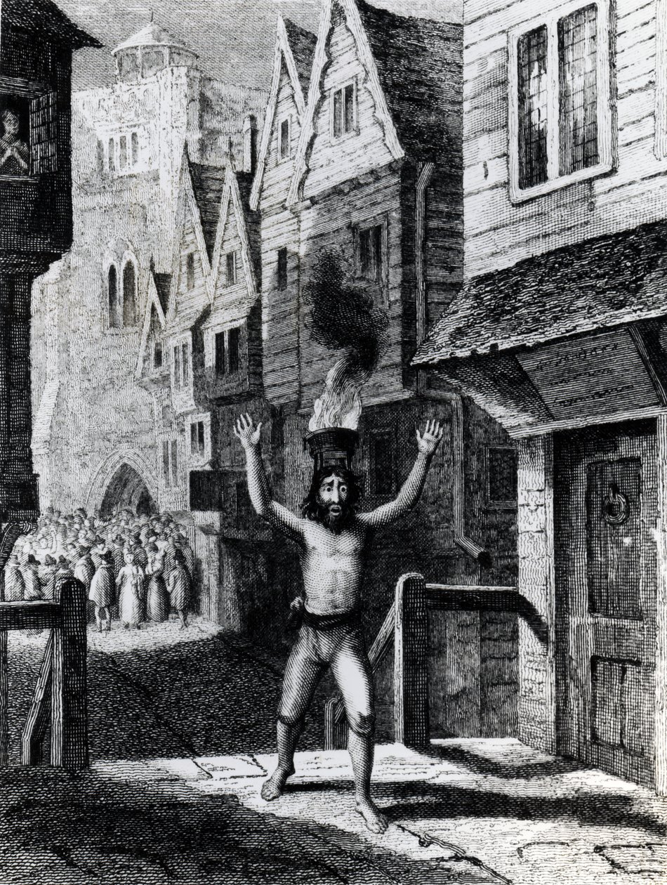 Solomon Eagle, grawerowane przez Davenport, wydane przez Thomasa Tegga i Syna, 1835 autorstwa George Cruikshank