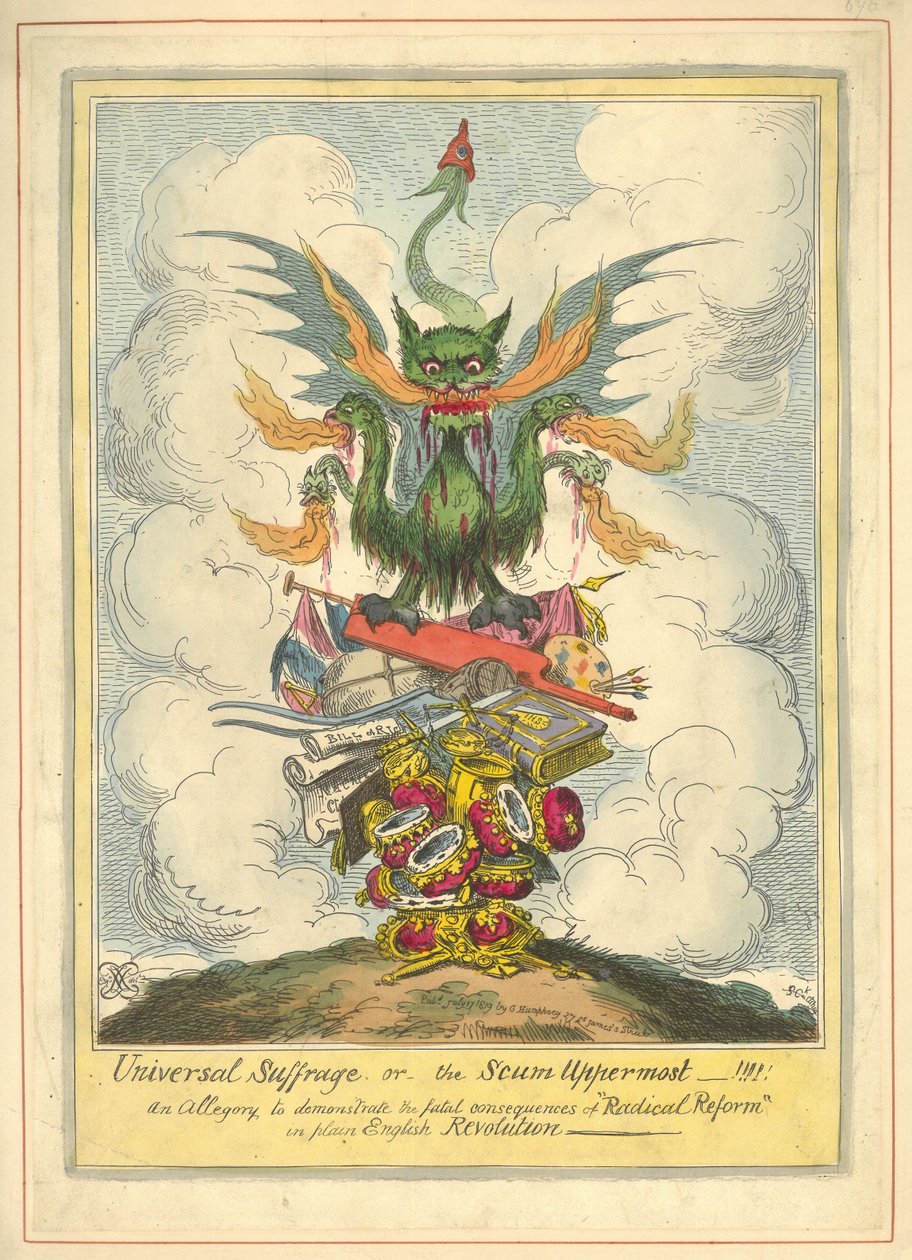 Powszechne prawo wyborcze autorstwa George Cruikshank