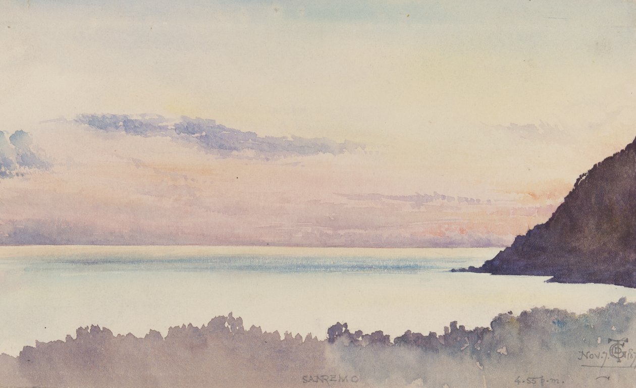 San Remo, godz. 7 listopada 1877 (wc na papierze) autorstwa George Douglas Tinling