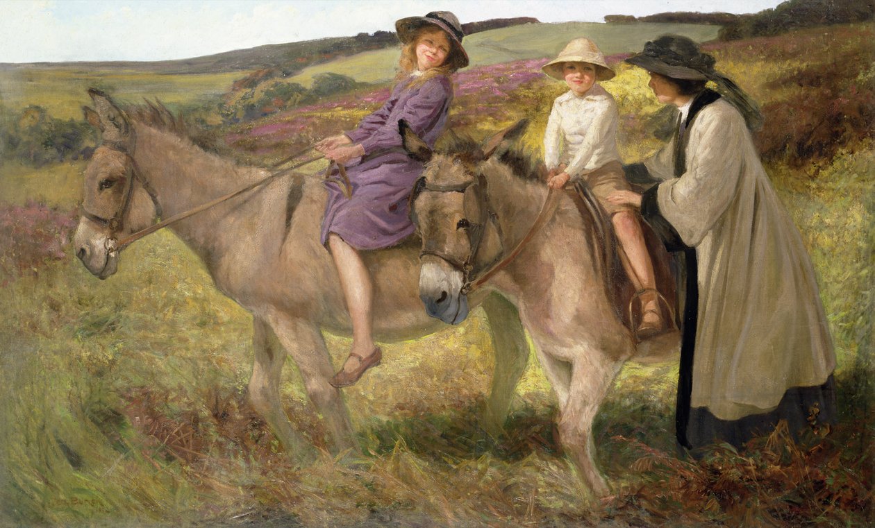 Jazda na osiołku, 1912 autorstwa George Edmund Butler