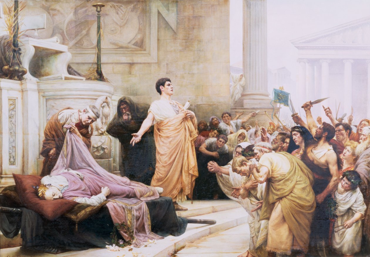 Przemówienie Marka Antoniusza autorstwa George Edward Robertson