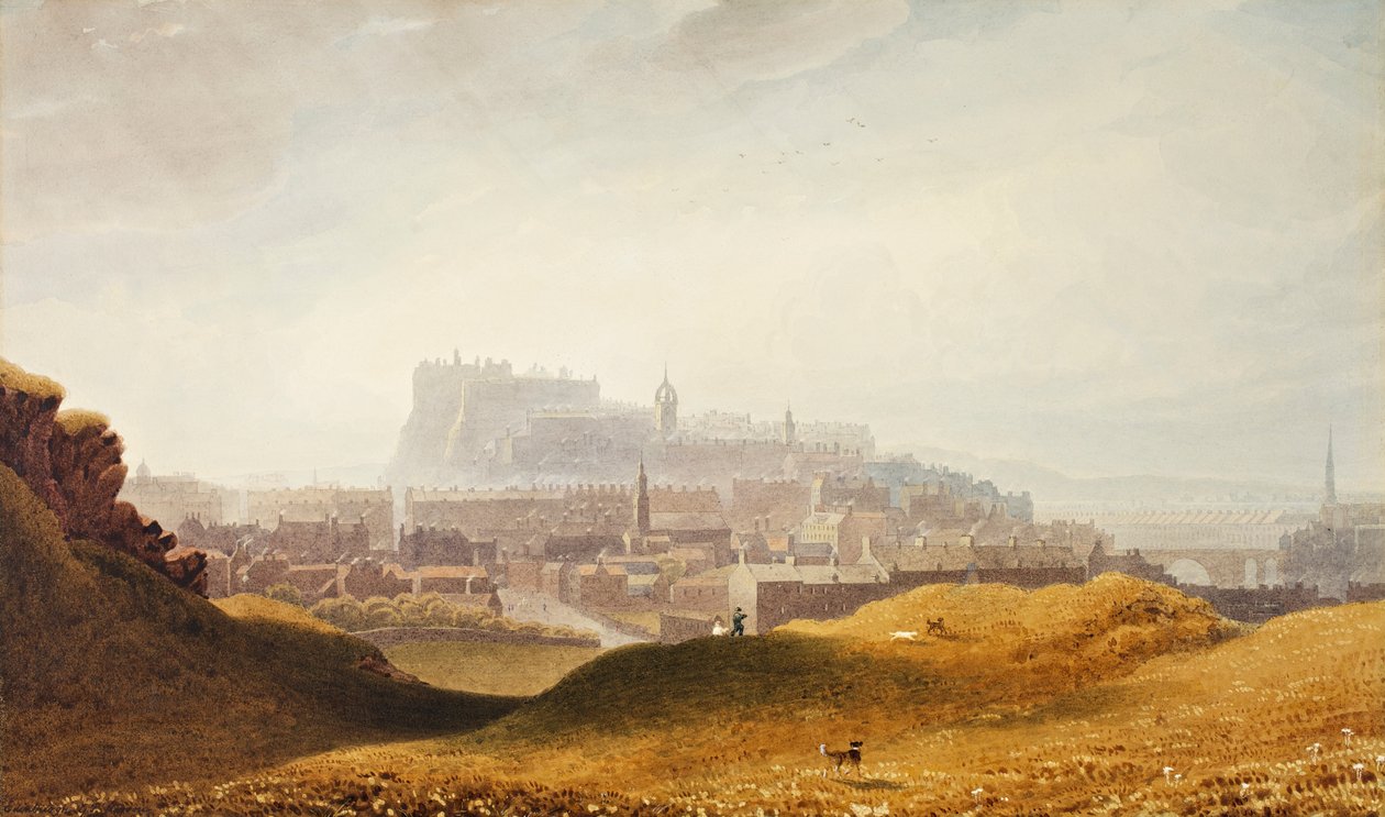 Edynburg, ok.1830 autorstwa George Fennel Robson